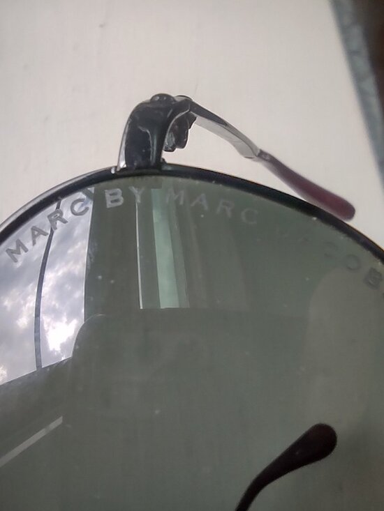Marc by Marc Jacobs Aviator Sunglasses Black Metal Frame Gradient Lenses main image 4